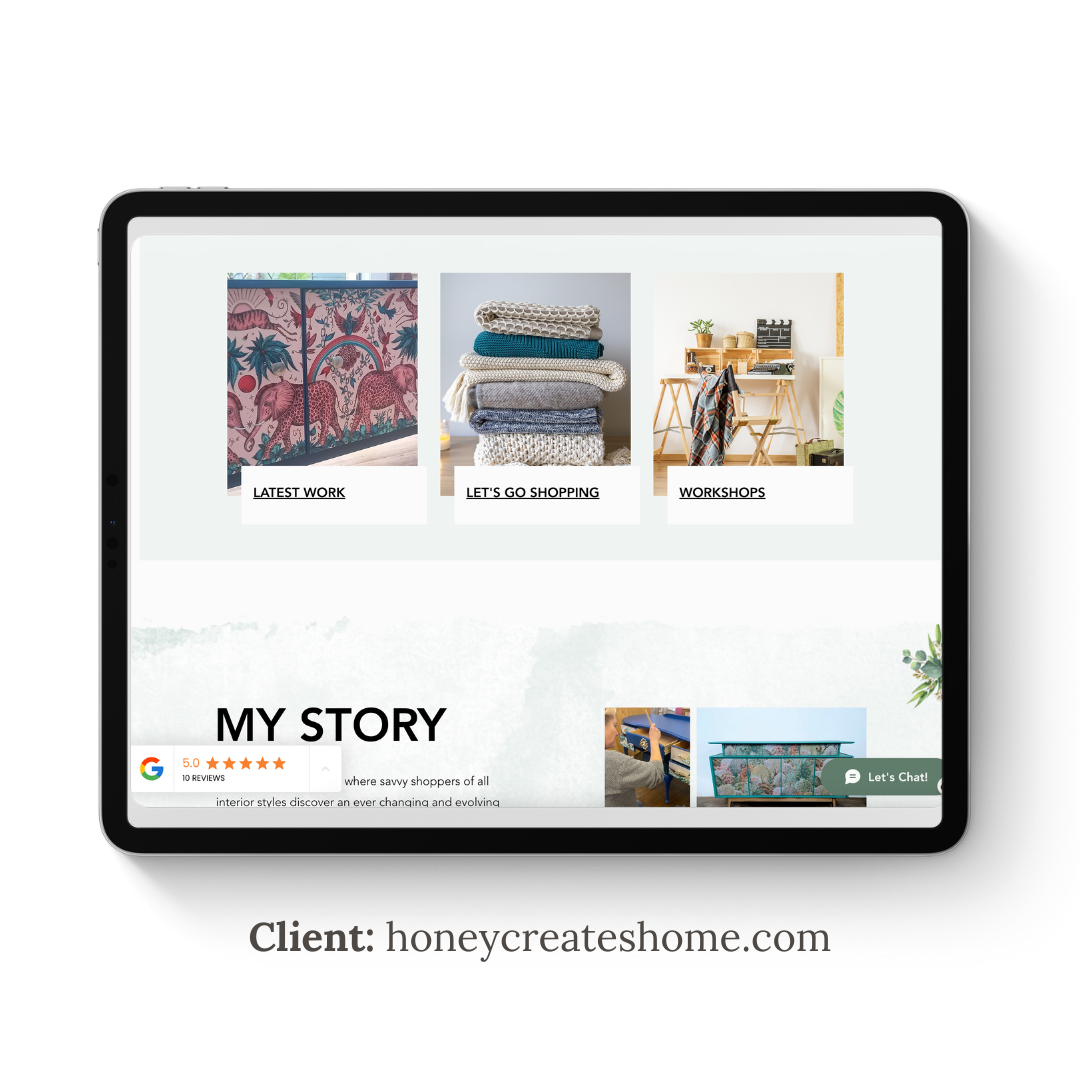 Honey Creates Home ipad