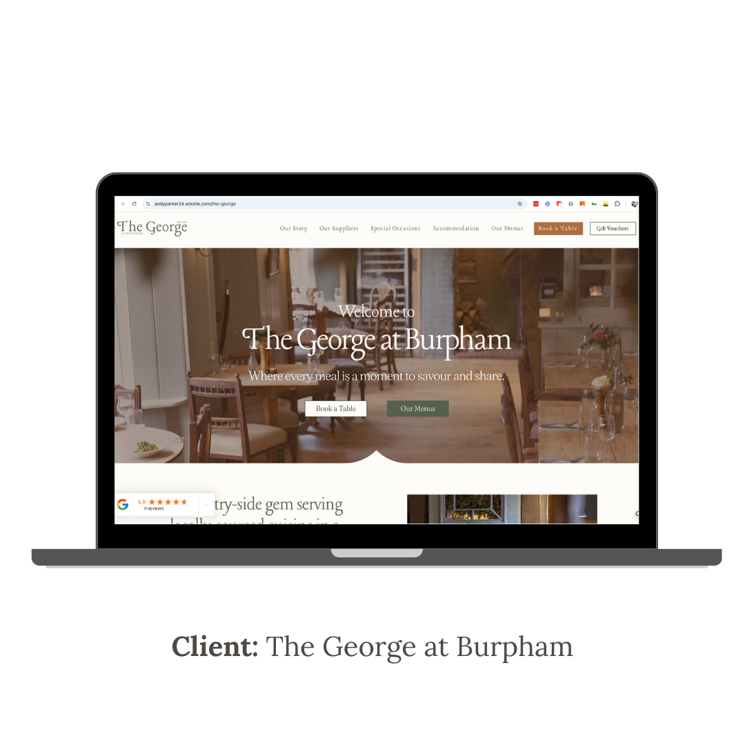 The George at Burpham Homepage
